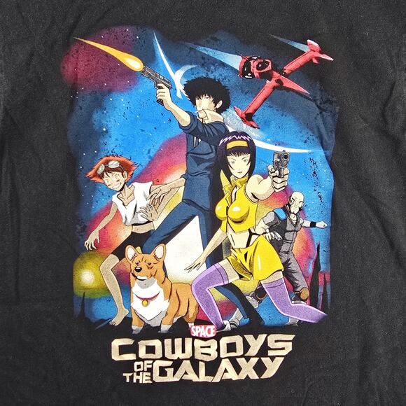 Cowboy Bebop Cowboys Of The Galaxy Shirt Mens XL Black Guardian Anime Comics - Picture 3 of 7